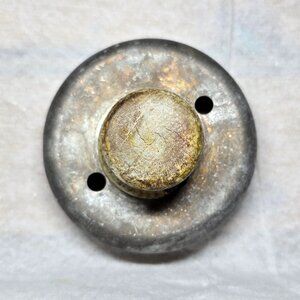 Vintage Donut Biscuit Cutter Wood Knob Primitive Kitchen Tool c1930